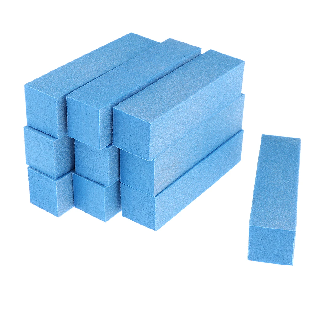 Lots 10 Pro Nail Art Care Buffer Buffing Sanding Block Files Grit Acrylic Tools for Natural/Artificial/Gel Nails Polish Trimming