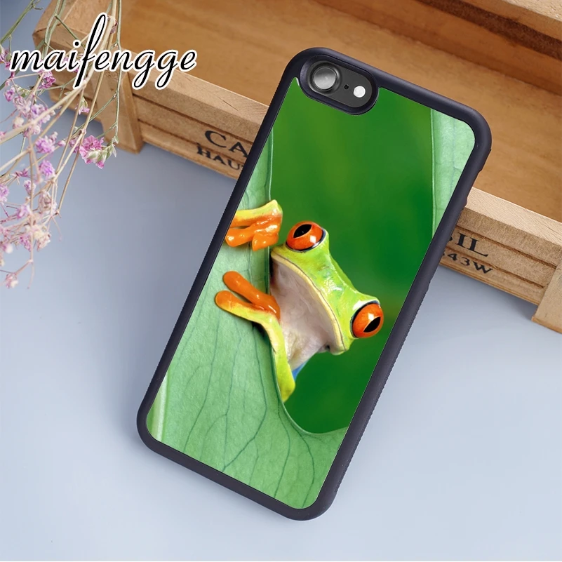Чехол maifengge Forest Frog для iPhone 5 6 6s 7 8 plus X XR XS max 11 12 Pro Samsung Galaxy S7edge S8 S9 S10 | Мобильные