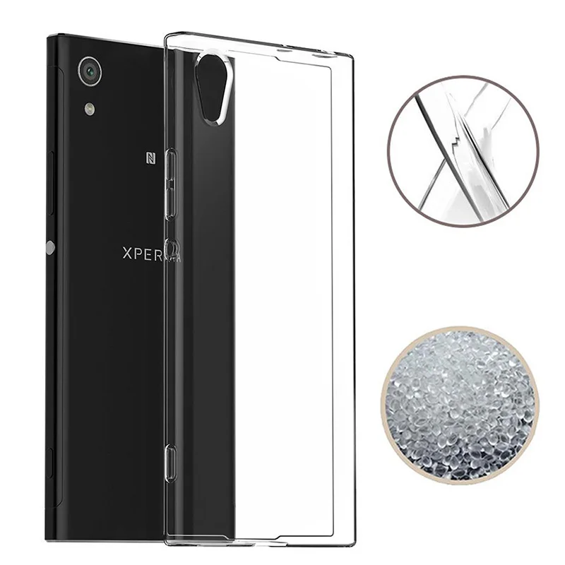 MCMEME Transparent Case For Sony Xperia XA1 Plus Case Soft Silicone HD Clear TPU Back Cover Case For Sony Xperia XA1 Plus G3412