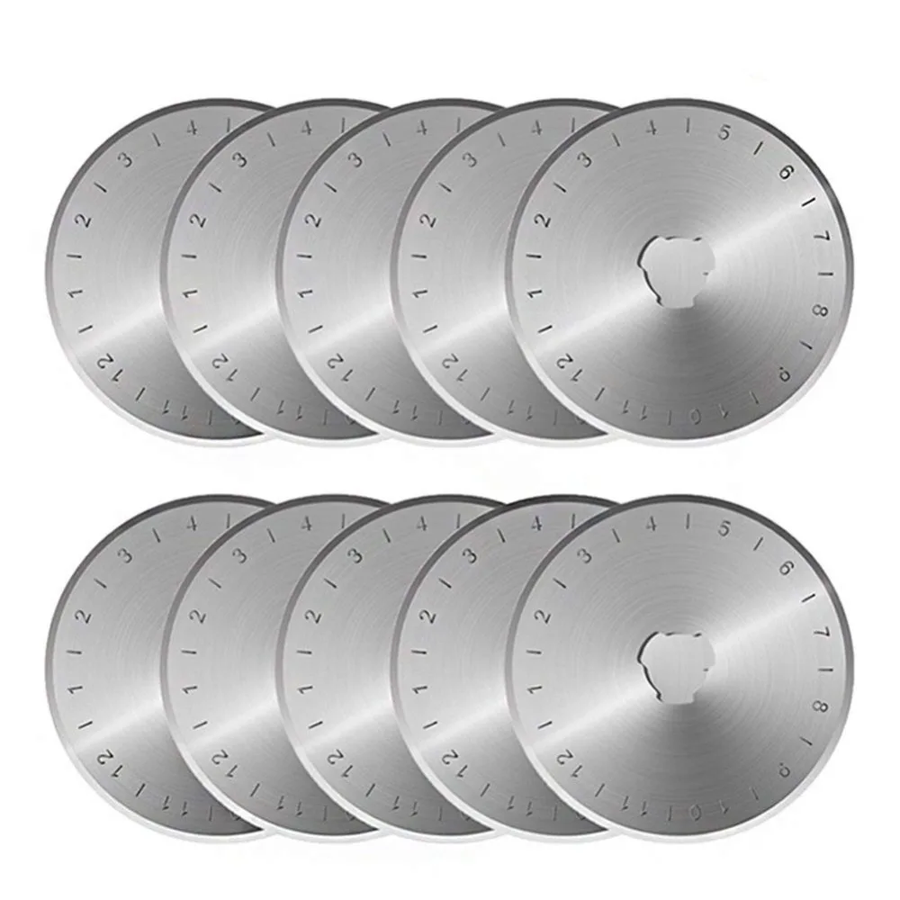 

1PCS 45MM Rotary Cutter Refill Blades Patchwork Fabric Leather Craft Steel Circular Sewing Quilting Cutters Tools