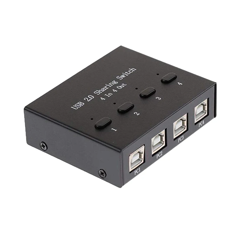 Это-USB Руководство Обмен переключатель селекторы kvm-переключатели 4 Порты концентратора для флэш-принтер клавиатура mous P4 ПК доля 4 USB