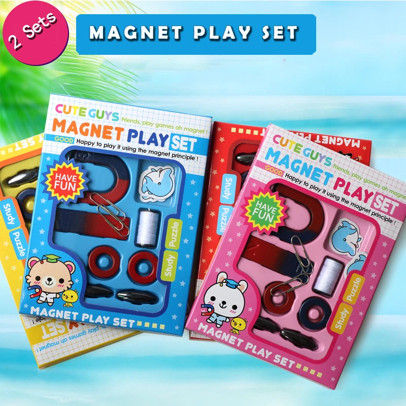 

Hot 2 sets teaching magnets play set toy magnets package color random shipment