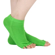 Женские спортивные носки для йоги; нескользящие женские носки с пятью носками для тренажерного зала, фитнеса, пилатеса; Профессиональные носки; тапочки; защитная накладка для танцев