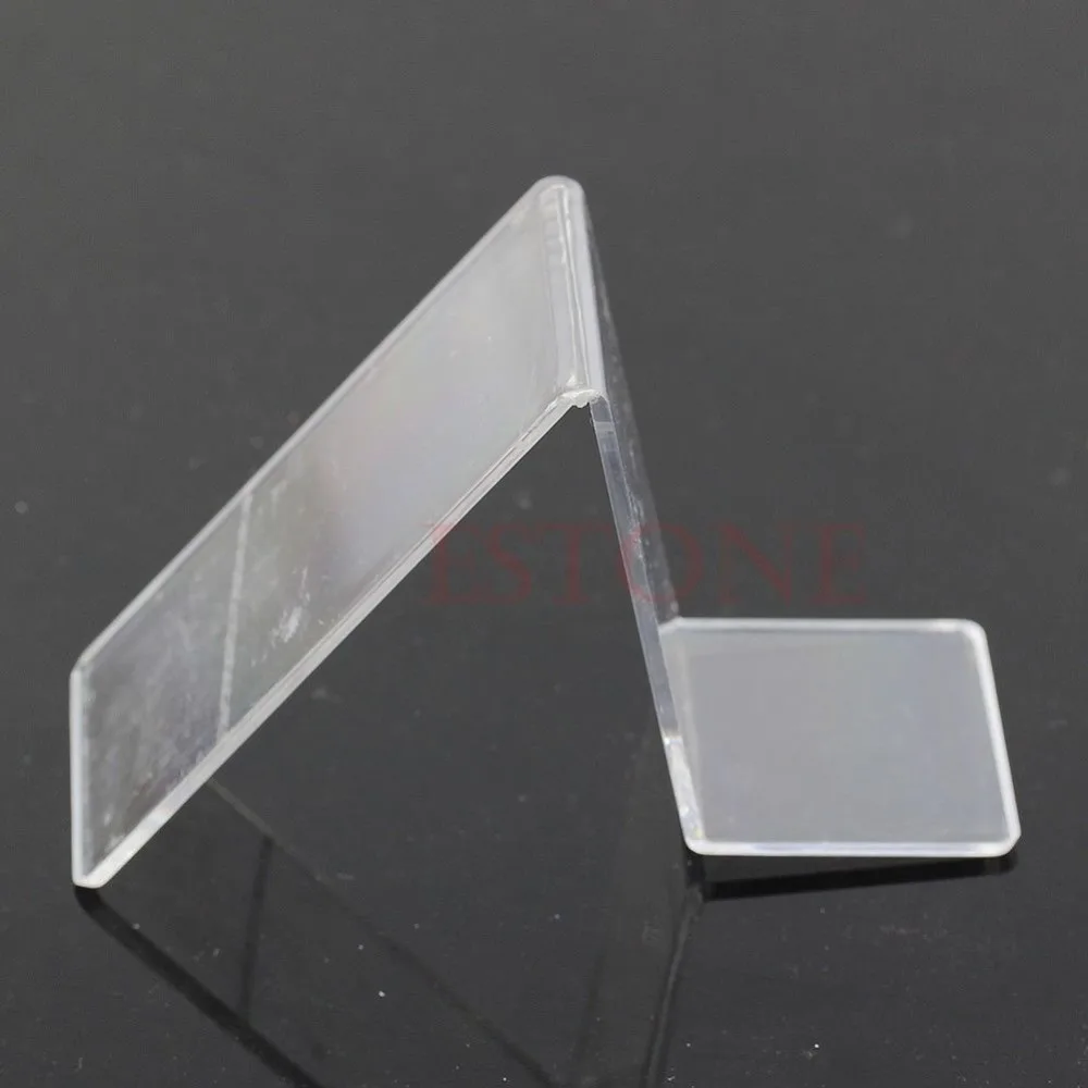 New 4 x V Shape Protection Clear Acrylic Shoes Retail Display Stand Rack Holder