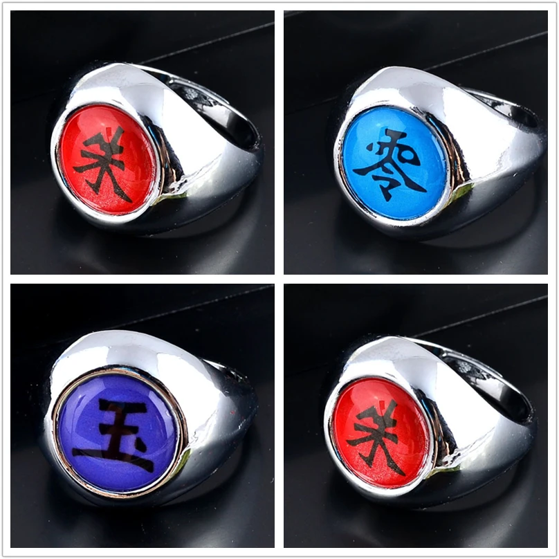 

Anime Naruto Ring Akatsuki Uchiha Itachi Orochimaru Deidara Sasori Pain Konan Uchiha Madara Rings Pendants Cosplay Ring Figure