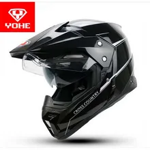2017 Nova YOHE Motocross motocicleta capacete cross-country dual-uso dual-lente capacetes de moto off road Motor racing capacete YH628A