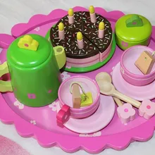 Новые деревянные игрушки blockskitchen игрушка gouter измерения danniversaire Свеча для дня рождения вечерние Моделирование игрушка, подарок для ребёнка