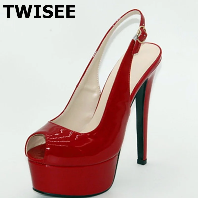 

platform shoes chaussure femme Sandals hot selling concise sapatos femininos solid woman shoes thin high heels 15 cm peep toe