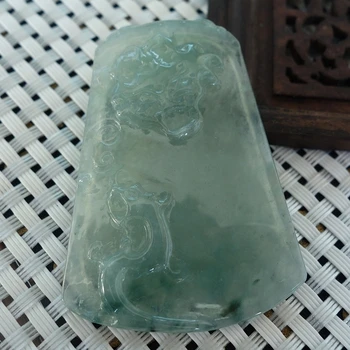 

Hetian jade emerald flower pendant pendant jade warmJ22#