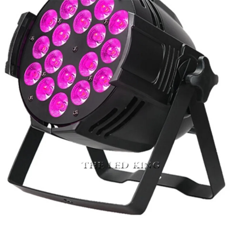 Новый светодиодный прожектор из алюминиевого сплава 18x18 Вт RGBWA + UV 6 в 1 Par Can dj
