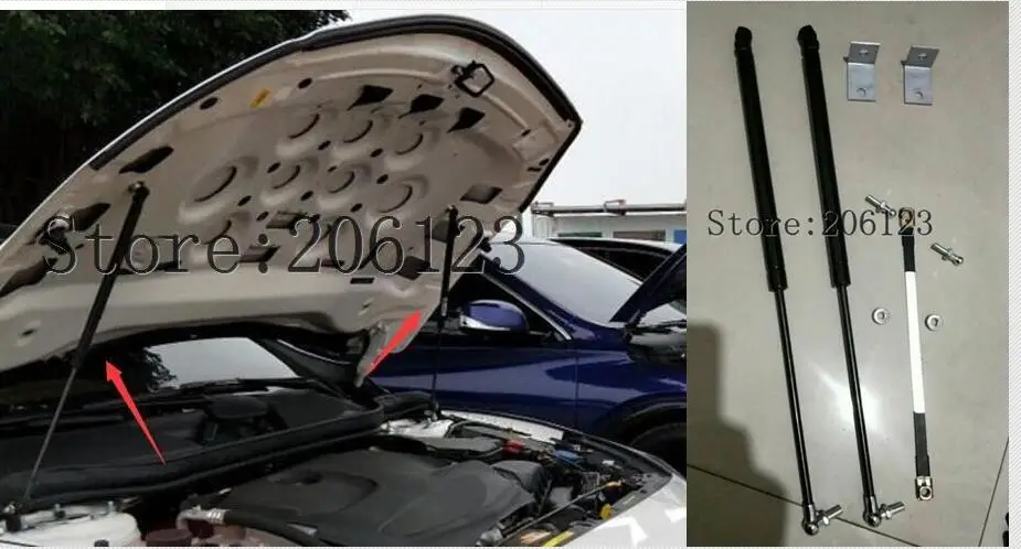Qty 2 Hood Strut Lift Supports For Infiniti QX60 2014-2020 & JX35 2013-2014 - Replace OE# 65470-3JA0A