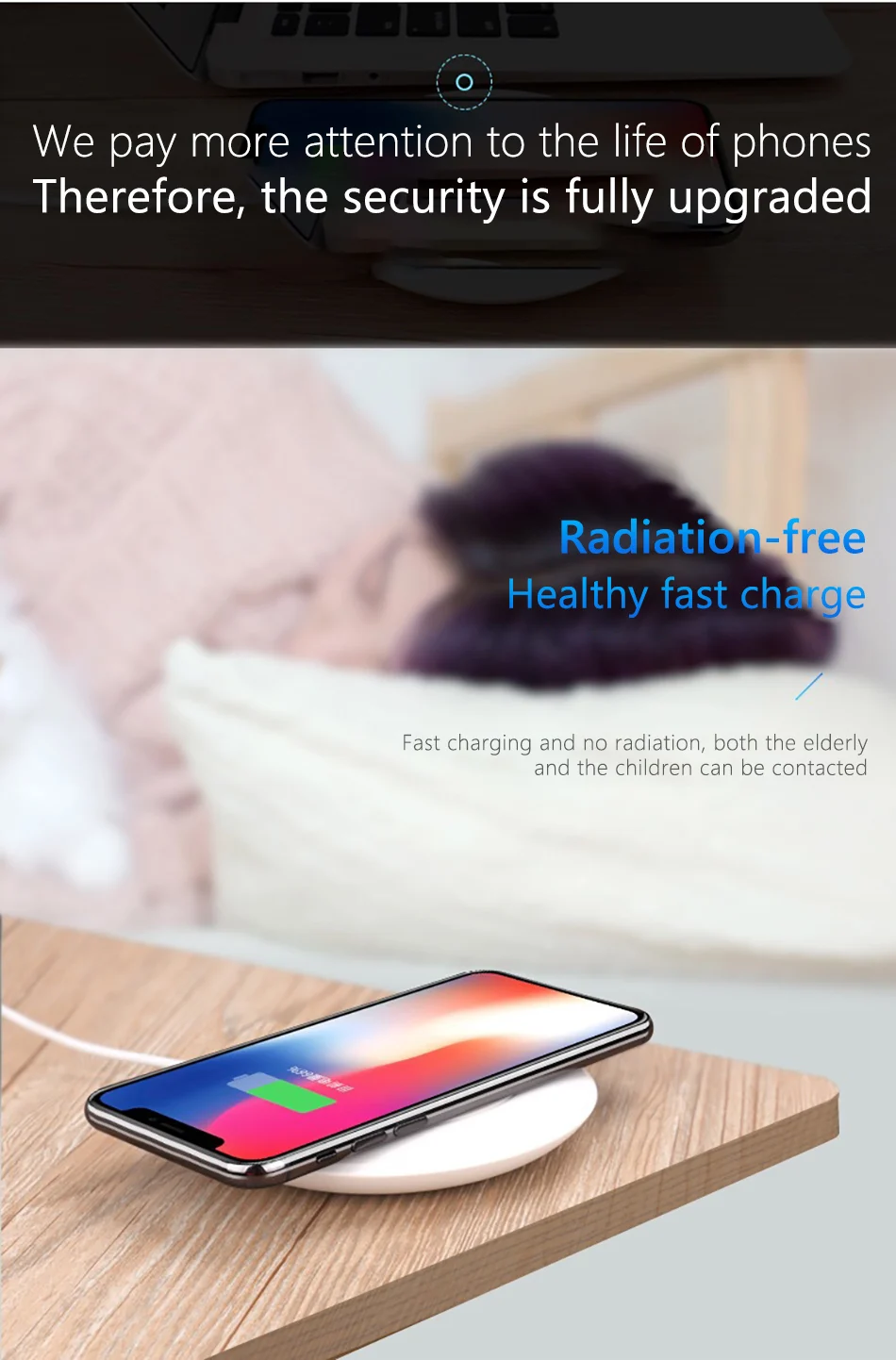 !ACCEZZ 5W Qi Wireless Charger Pad Fast Charging For iPhone X XS Samsung S8 S9 Huawei Mate 20 Pro For Xiaomi Charge Dock Station  (8)
