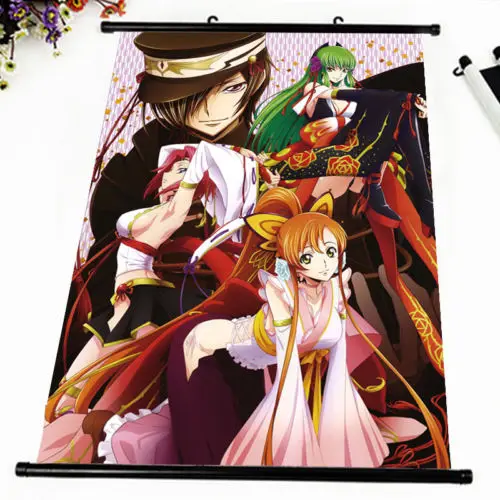 Аниме постер код GEASS Сексуальная стена прокрутка печатная картина домашний декор