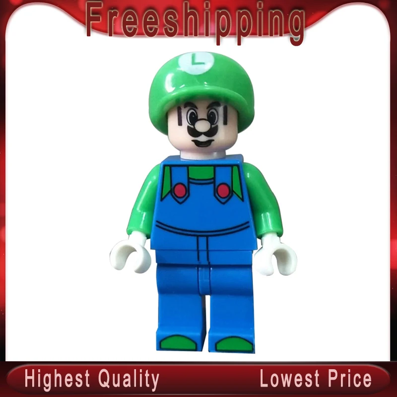 

Super Mario Bros Luigi Peach toad Goomba Action Figures Building Blocks For Children MG0157