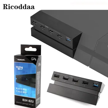 

5 USB Port Hub For PS4 High Speed Charger Controller Splitter Expansion Adapter For Sony PlayStation 4 PS4 Console Portable