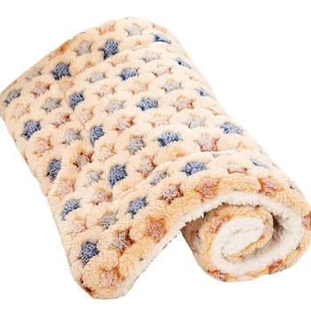 

New Cute Dog Blanket Soft Flannel Fleece Paw Foot Print Warm Pet Blanket Sleeping Beds Cover Mat For Small Medium Dogs Cats
