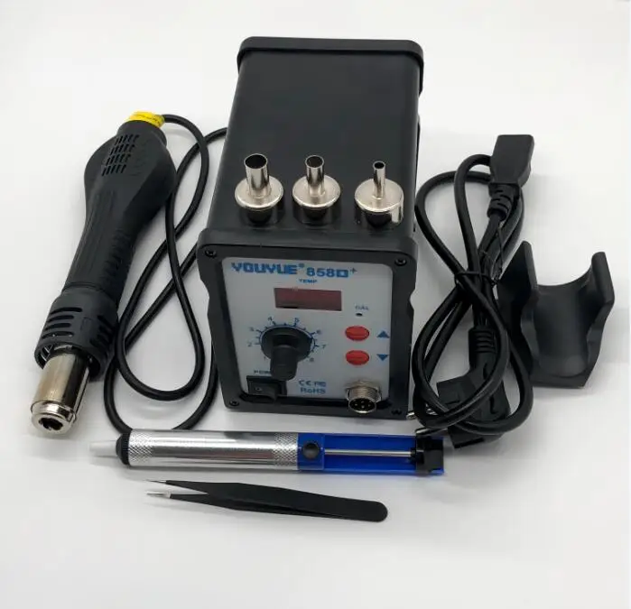 Паяльная станция YOUYUE 858D + AC 110 В/220 В 700 Вт SMD паяльная с горячим воздухом паяльник