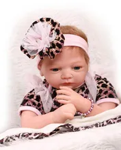 Top Quality 55cm Silicone Reborn Baby Doll Toys For Girl Best Birthday Gift For Girl Brinquedods Cheap Reborn Baby Doll For Sale