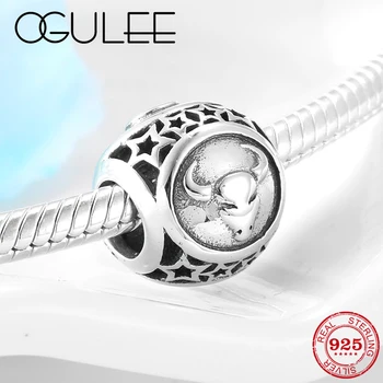 

925 Sterling Silver Fashion Personality 12 constellations Taurus Metal Bead Fit Original Pandora Charm Bracelets Jewelry Making