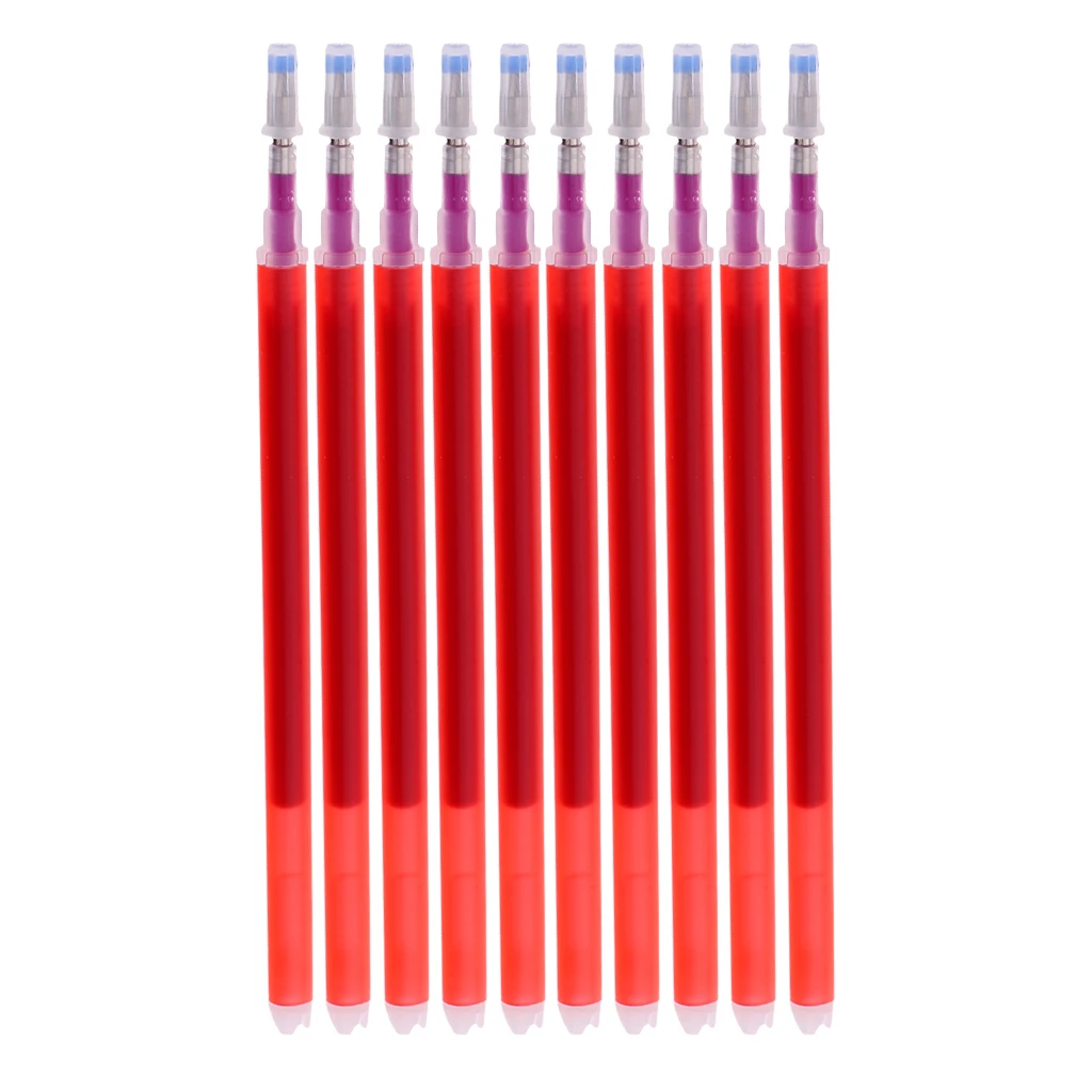 20 Pieces High Temperature Disappearing Refill Pen Heat Erase Pen Fabric Markers Sewing Tools Red/White