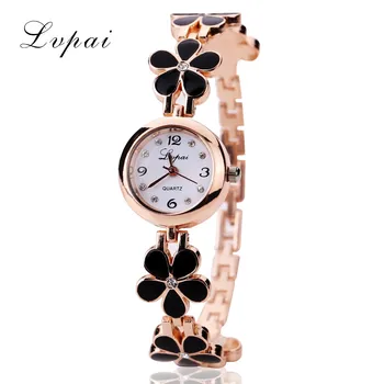 

Lvpai Luxury Crystal Gold Watches Women Fashion Bracelet Quartz Wristwatch Rhinestone Ladies Fashion Watch Dropshiping