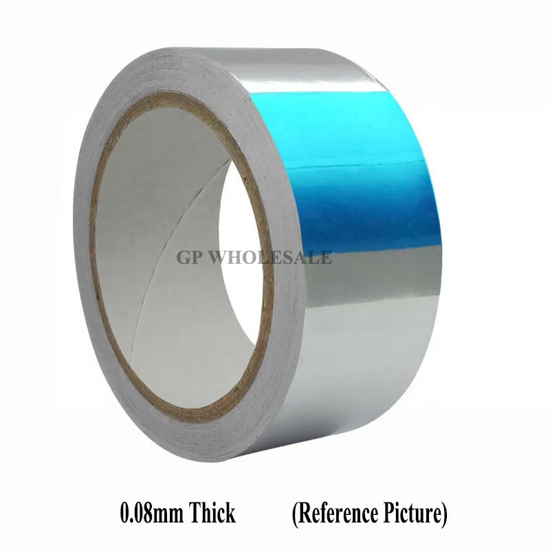 80mmx40M 0.08mm thickness Single Side Heat Transfer Aluminum Foil
