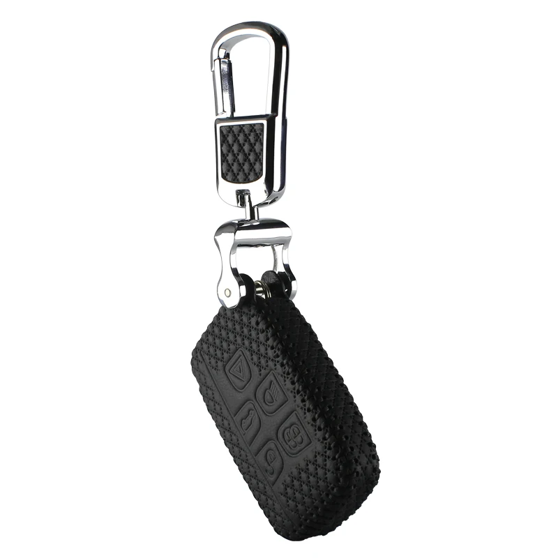 Кожаный автостайлинг чехол для ключей для Jaguar Land Rover Range Rover Sport Evoque freelander 2 открытия 3 4 XF A8 A9 X8 key3c - Название цвета: 1