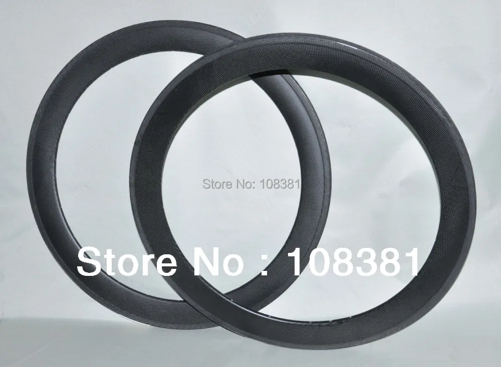 

50mm carbon tubular rims 3k matt full carbon road bicycle rims, front and rear rims one pair for road bike 23mm width