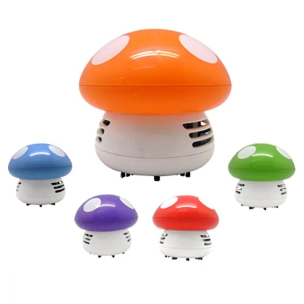 

Mini Mushroom Desk Cleaner robot vacuum cleaner Cute Portable Corner Desk Table Dust Collector Sweeper For Car Home Computer