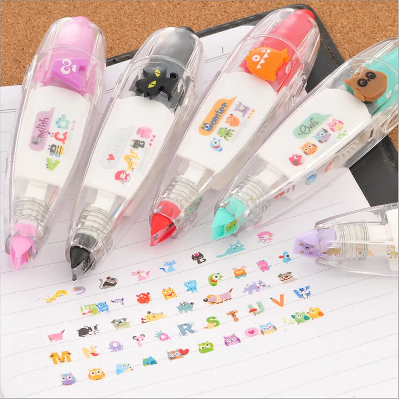 Creative Stationery Push Correction Tape Lace for Key Tags Sign Students JH 