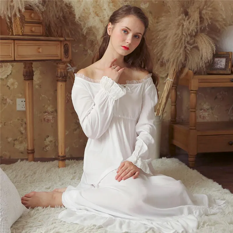 long cotton night dress