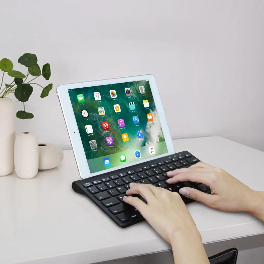 Мини беспроводная клавиатура для Apple iPhone X XR Android Bluetooth клавиатура klavye ПК планшет клавиатура для ноутбука для iPad Air2 Pro 11 12