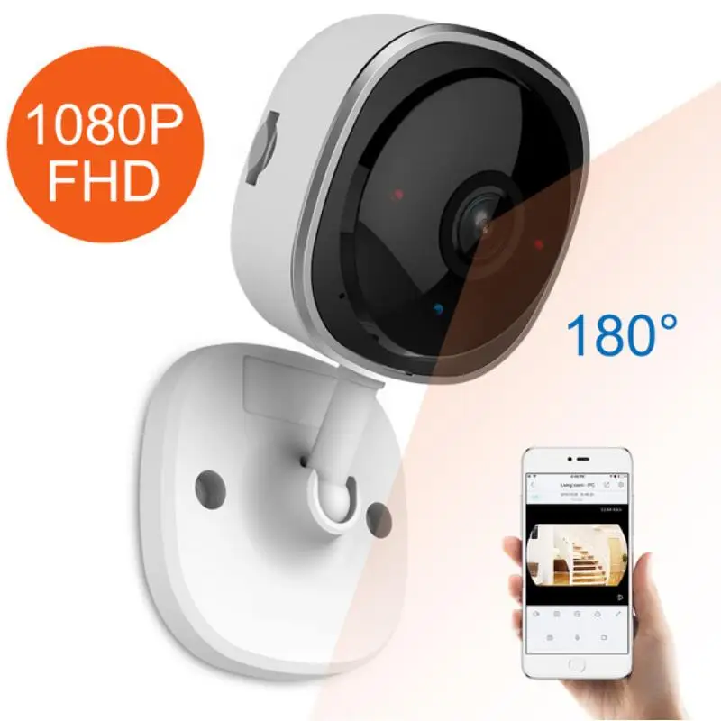 HD 1080 P Fisheye ip-камера беспроводной мини WiFi сеть Камара ночного видения IR Cut Home охранная Камера Wi-Fi детский монитор