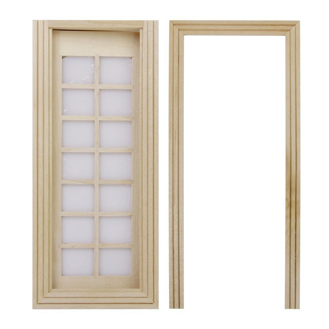 plain wooden dolls house