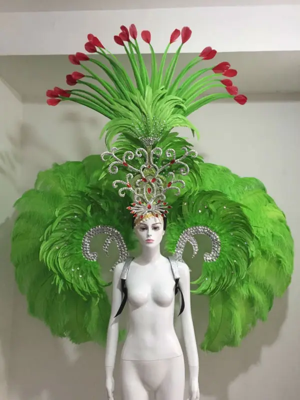 

Latin dance Samba accessories Fashion exquisite headdress feathers Delicate dance shows accessories