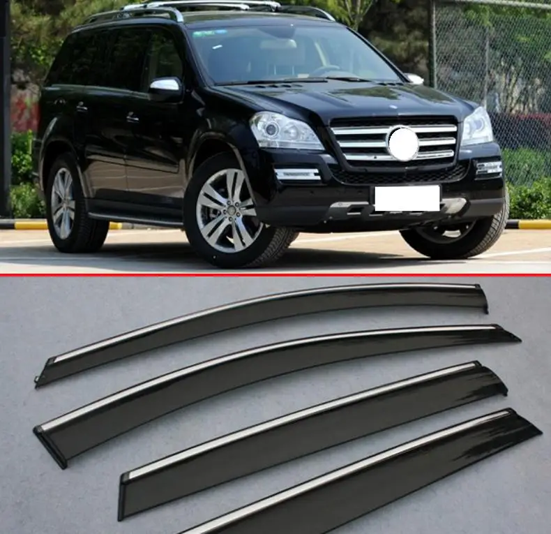 

For Benz GL400 GL450 GL500 GL550 2010-2012 Window Wind Deflector Visor Rain/Sun Guard Vent