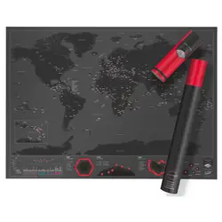 Deluxe Скретч Карта персонализированные Travel World Скретч Карта Мини отрывать Фольга Слои покрытие Скретч Карта мира