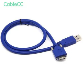 

NEW USB 3.0 Camera cable A Male To Micro B Male extension USB3.0 AM - MicroB DATA Cable Blue with Locking Screws 0.6m 1m 2m 3m