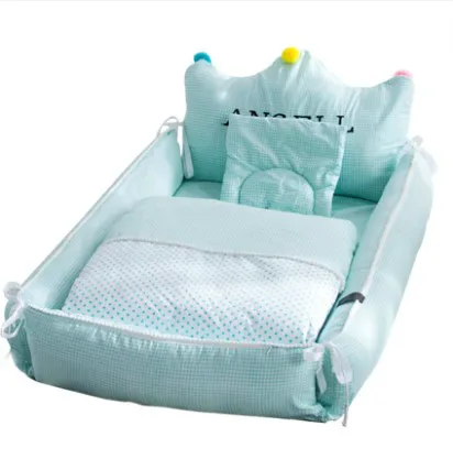 

Newborn baby bed crib anti-pressure portable collapsible bb bed