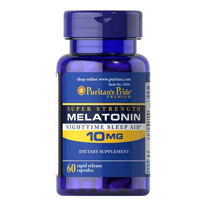 Белый Pride Melatonin Экспресс-релиз 10 мг 60 шт помощь для расслабления и ночного сна - Цвет: Белый