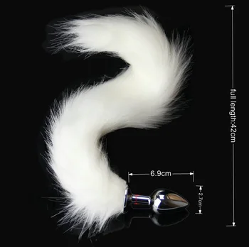 bdSM Dog Fox Tail Anal Plug sexy Toys Metal Fake Furry Butt Plug BDSM Flirt Anus Plug For Women role Games Product For Couples 6