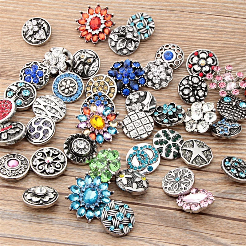 Buy Wholesale 100pcs/lot Mixed metal 18mm snap button