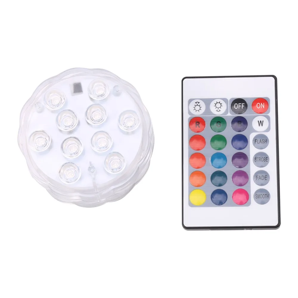

Submersible LED Multicolor Waterproof Light RGB for Vase Wedding Party Fish Tank Holiday Decoration bougie led candelabro vela