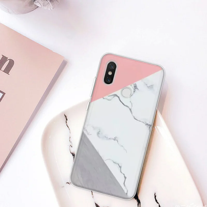 

TPU Coque For Xiaomi Mi A1 A2 5X 6X Mi Mix 2 2S 4 4C 5 5S Plus 6 8 SE Note 2 3 8 Lite Cover For Redmi Pocophone F1 Marble Case