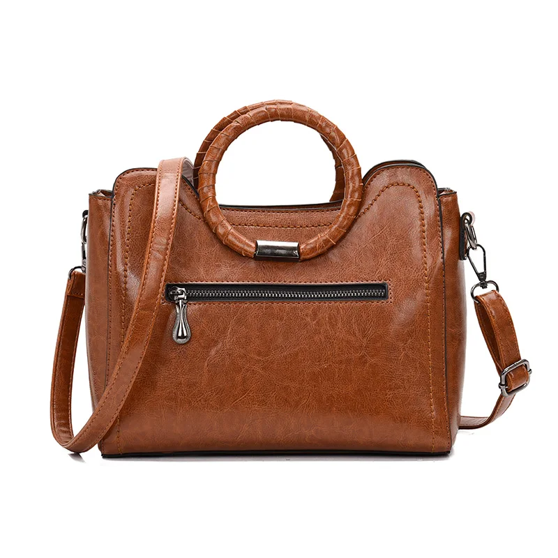 Koop Luxe Handtassen Vrouwen Tassen Designer Vintage PU Leather Chains Schoudertas Dames Crossbody Tas Boston Messenger Tassen Voor Vrouwen