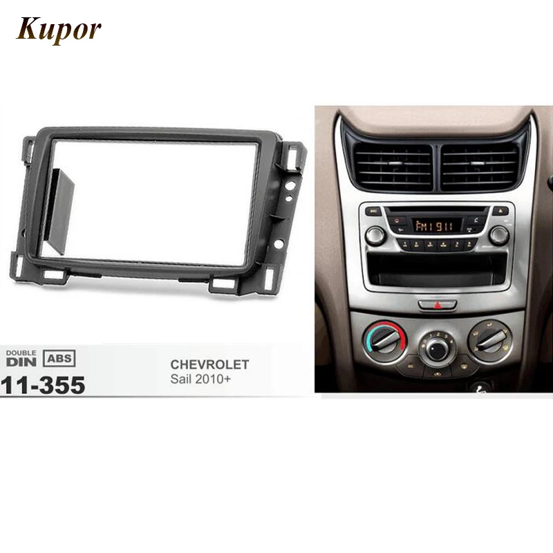 

11-355 Car Radio Fascia for CHEVROLET Sail 2010+ Stereo Fascia Dash CD Trim Installation Frame Kit