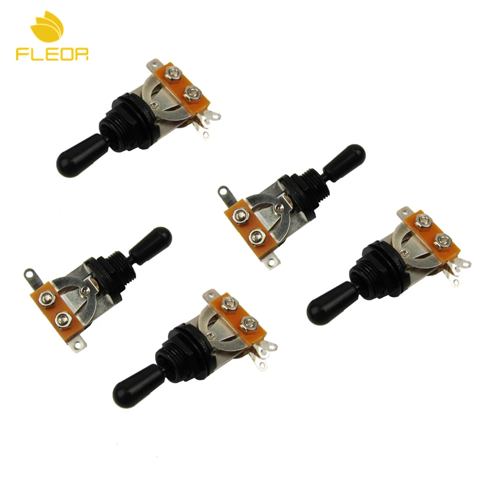 5 шт. переключатель для электрогитары FLEOR с черной крышкой|guitar selector|pickup selector