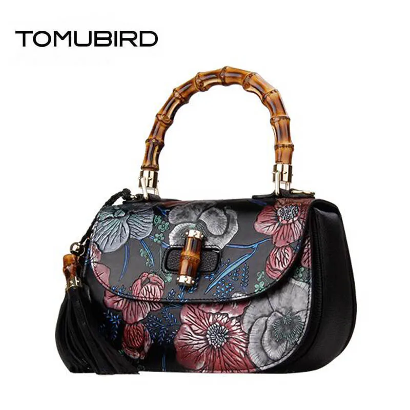 

TOMUBIRD new superior cowhide leather luxury handbags women bags designer Freedom painted embossed Handbags genuine leather bag