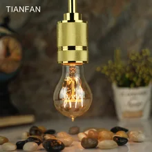 Tianfan A60 Винтаж Эдисон лампы E27 220 В 40 Вт Круглые ретро Античная лампа накаливания лампы Винтаж ламповая нить дизайнерский Декор свет A19