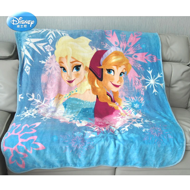 

Disney Teal Blue Sisters Frozen Elsa Anna Plush Summer Blanket Throw for Girls Children on Bed Sofa Couch for Kids Gift